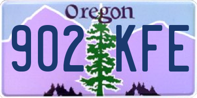 OR license plate 902KFE