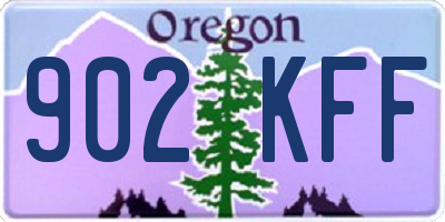 OR license plate 902KFF