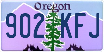 OR license plate 902KFJ