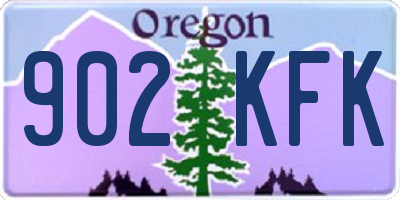 OR license plate 902KFK
