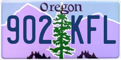 OR license plate 902KFL