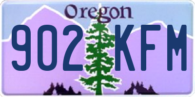 OR license plate 902KFM