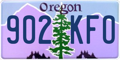OR license plate 902KFO