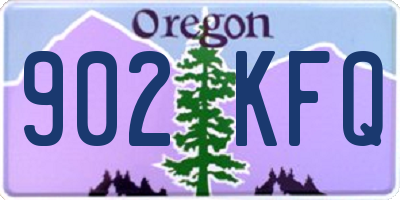 OR license plate 902KFQ