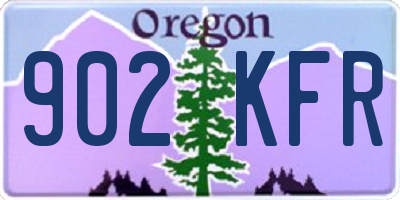 OR license plate 902KFR