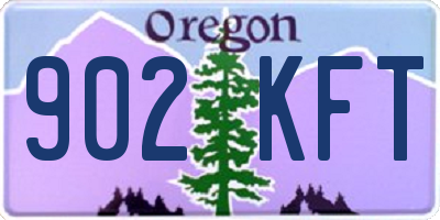 OR license plate 902KFT