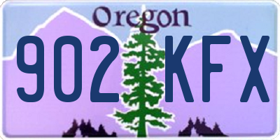 OR license plate 902KFX