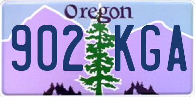 OR license plate 902KGA