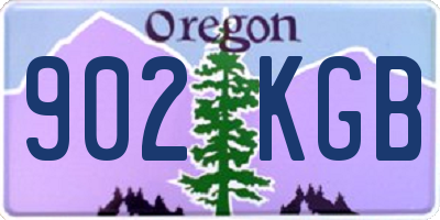 OR license plate 902KGB