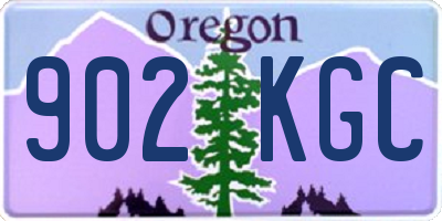 OR license plate 902KGC