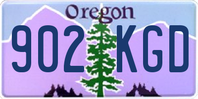 OR license plate 902KGD