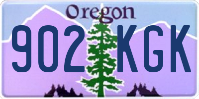 OR license plate 902KGK