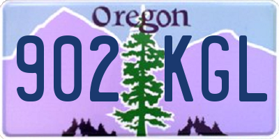 OR license plate 902KGL