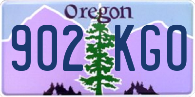 OR license plate 902KGO
