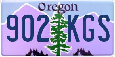 OR license plate 902KGS