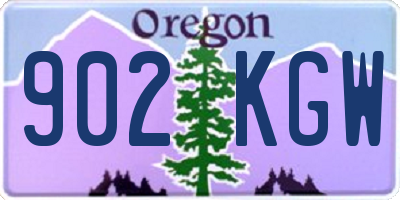 OR license plate 902KGW