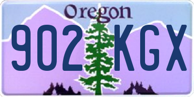 OR license plate 902KGX