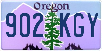 OR license plate 902KGY