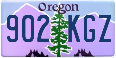 OR license plate 902KGZ