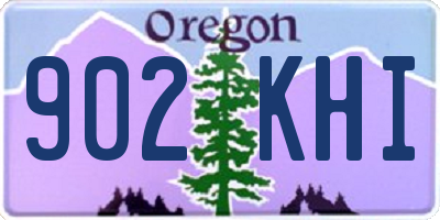 OR license plate 902KHI
