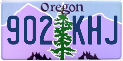 OR license plate 902KHJ