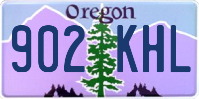 OR license plate 902KHL