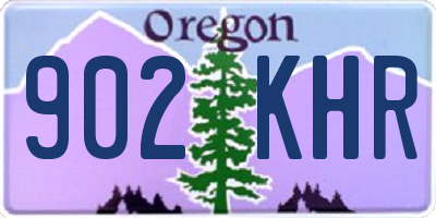 OR license plate 902KHR