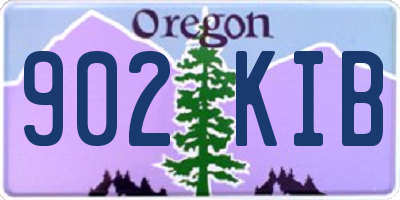 OR license plate 902KIB