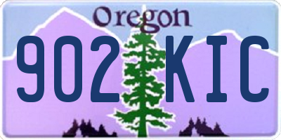 OR license plate 902KIC