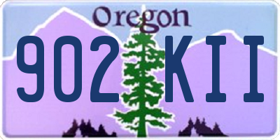 OR license plate 902KII