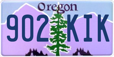 OR license plate 902KIK