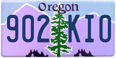 OR license plate 902KIO