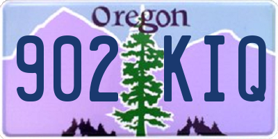 OR license plate 902KIQ
