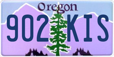 OR license plate 902KIS