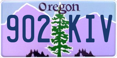 OR license plate 902KIV