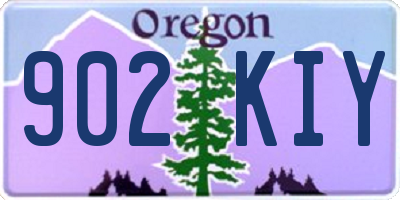 OR license plate 902KIY