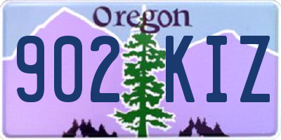 OR license plate 902KIZ