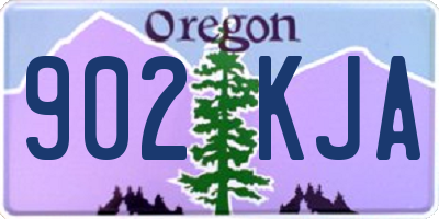 OR license plate 902KJA