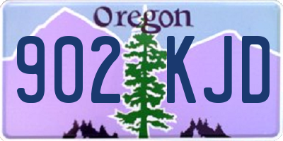 OR license plate 902KJD