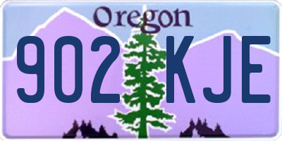 OR license plate 902KJE