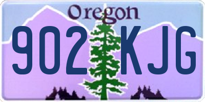 OR license plate 902KJG