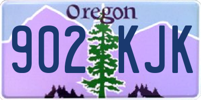 OR license plate 902KJK