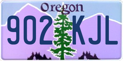 OR license plate 902KJL
