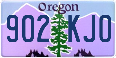 OR license plate 902KJO