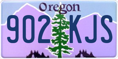 OR license plate 902KJS