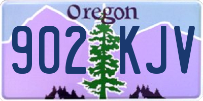 OR license plate 902KJV
