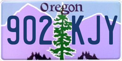 OR license plate 902KJY