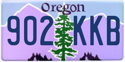 OR license plate 902KKB