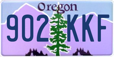 OR license plate 902KKF