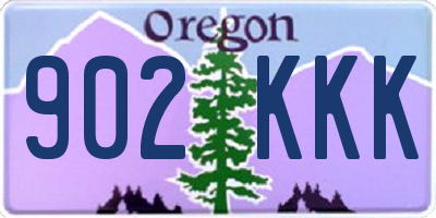 OR license plate 902KKK